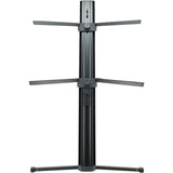 EMB Professional CKS508 Professional 2-Tier Column Keyboard Stand with 5/8" Mic Mount - Black