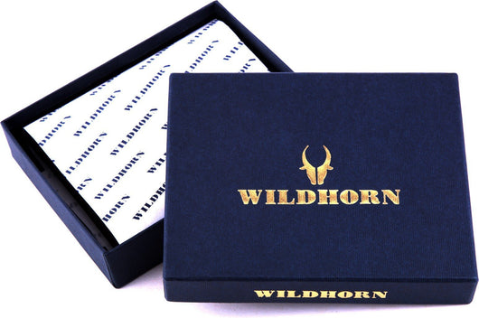 WildHorn Blue Leather Men's Wallet