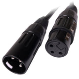 EMB Professional 6-Pack 25 Feet XLR Male to Female Shielded Microphone 18GA Patch XLR Cable - Perfect for Studio / Live Recording / Home / Karaoke / Club Sound Quality (No Hum Noise!)