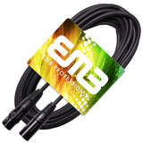 EMB Professional 6-Pack 25 Feet XLR Male to Female Shielded Microphone 18GA Patch XLR Cable - Perfect for Studio / Live Recording / Home / Karaoke / Club Sound Quality (No Hum Noise!)