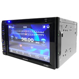 Audiotek - AT-63BHDMI- 6.5" Double-Din HDMI/AM/FM/MP3/MP4 Playable w/ Bluetooth/USB/AUX/SD/DVD/CD Touchscreen Car Media Player Receiver System