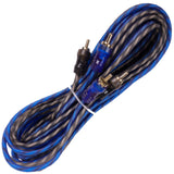 Complete 5 Channels 2500W Gravity 4 Gauge Amplifier Installation Wiring Kit Amp Pk2 4 Ga Blue - for Installer and DIY Hobbyist - Perfect for Car/Truck/Motorcycle/Rv/ATV