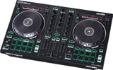 Roland PK Two-Channel, Four-Deck Serato DJ Controller DJ-202 + Gemini DJX-07 Headphone w/Free 3.5mm AUX Cable & Magnet Car Mount
