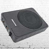 Audiotek 10" 400W RMS Slim Under-Seat Active Power Audio Car/Truck Subwoofer SUB