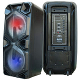 EMB PKL3901BT 2000 Watts Rechargeable PA Speaker w/Bluetooth, Light, Echo + Remote Control