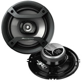 Package 2 Pairs of Pioneer TS-F1634R 6.5" 200W 2-Way Speakers + SoundXtreme ST-926BT In-Dash CD Receiver with Bluetooth and CD/FM/USB/AUX/SD + 1 Free EMB EBH700 Headphone