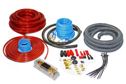 Audiotek AT-4KITANL RED 4 Gauge Professional Heavy Duty Amplifier Installattion Kit Cables 2500W
