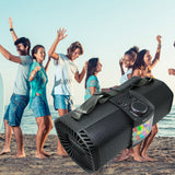 EMB Rechargeable Portable Boombox Street Disco Stereo Speaker 300 Watts - MP3/ Remote/Light - Work with Bluetooth