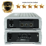 Gravity GBR600.2D True 300-Watt RMS Micro Ultra Compact Digital 2-Channel Full Range Amplifier with RCA Stereo input - Perfect for Motorcycle, RV, ATV, Car, Boat, Marine