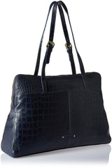 Hidesign 109 02-Croco Women's Shoulder Bag Handbag (Blue)