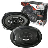 Package - Kenwood KDC-168U In-Dash 1-DIN CD Car Stereo Receiver w/ Front USB + Pair Of K7 K-46.3S 4x6-Inchs 180W 3-WAY + Pair Of K69.5 6"x9" 700W 5-WAY Car Audio Speakers + 100ft Speaker Wire