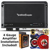 Rockford Fosgate R250X1 Prime 250 Watts 1-Channel Mono Block Amplifier + 4 Gauge Amp Kit
