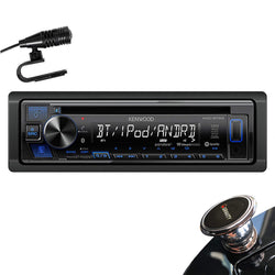 Kenwood KDC-BT23 in-Dash 1-DIN CD Car Stereo Receiver with Front USB Input, Pandora, iHeart Link, Bluetooth and iPhone/Android + Magnet