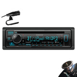 Kenwood KDC-BT33 Single DIN SiriusXM Ready Bluetooth in-Dash CD/AM/FM Car Stereo Receiver w/Pandora, Spotify Control + Gravity Magnet Holder