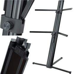 EMB Professional CKS508 Professional 2-Tier Column Keyboard Stand with 5/8