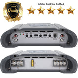 SoundXtreme Car Amplifiers ST-500.2 1000W 2 Channels Class AB MOSFET Amp 2/4 Ohm Stable with Remote Sub Control