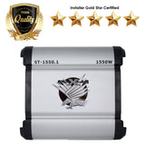 SoundXtreme ST-1550.1 Monoblock Amplifier 1 Ohm Stable 1550 W w/ Remote Level Control
