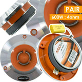 Pair of Audiobank 6x9 1000 Watt 4-Way Car Speakers + Pair of 3.75" Super Bullet Tweeters