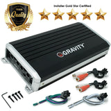 Kenwood KMR-D372BT Bluetooth Receiver + GBR300-4D 4 Channels Digital Amplifier + KFC-1653MRW 6.5" 2-Way Marine Speaker Boat-Yacht-ATV - 4 Speakers/300W + Free Magnet Phone Holder