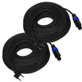 EMB Professional 2 PACKS Of BTS-16G100F - 100FT 16 Gauge Banana To Speakon Heavy Duty Speaker Cables