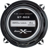 Pair of SoundXtreme 5.25" in 4 Ohm 3-Way 320 Watts Coaxial Car Speakers CEA Rated (2 Speakers)