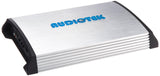 Audiotek At840S 2 Channels Class Ab 2 Ohm Stable 2400W Stereo Power Car Amplifier W/Bass Control