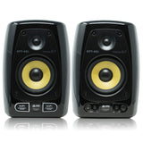 EMB Professional EPT45i Dual Bookshelf Speakers - Work with Bluetooth - Active Near-Field Studio Monitors with 6.5" Woofer - Powered Speakers 2.0 Setup Wooden Enclosure (2 Speakers)