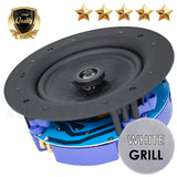 Gravity Premium SG-6Hi 6.5" 200 Watts Flush Mount In-wall In-ceiling 2-Way Universal Home Speaker System with Polypropylene Cone Titanium Tweeter Stereo Sound Easy to Install Adapter