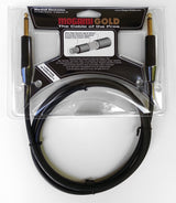 Mogami Gold INSTRUMENT-06 Guitar Instrument Cable, 1/4" TS Male Plugs, Gold Contacts, Straight Connectors, 6 Foot
