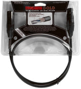 Mogami Gold STUDIO-03 XLR Microphone Cable, XLR-Female to XLR-Male, 3-Pin, Gold Contacts, Straight Connectors, 3 Foot