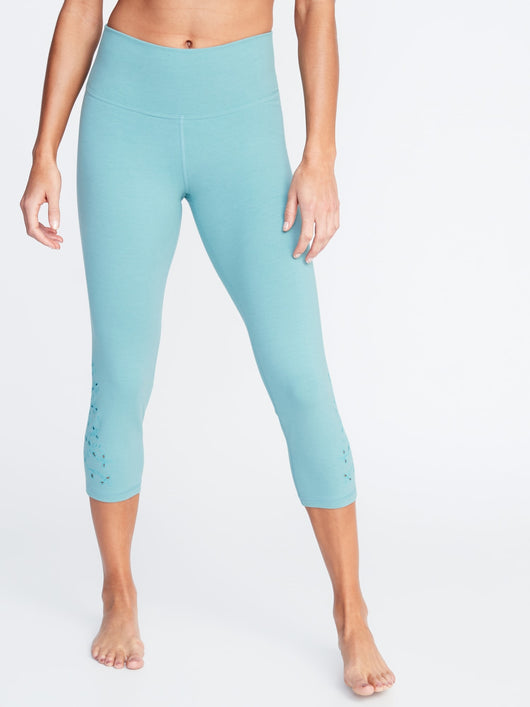 High-Rise Balance Yoga Crops for Women